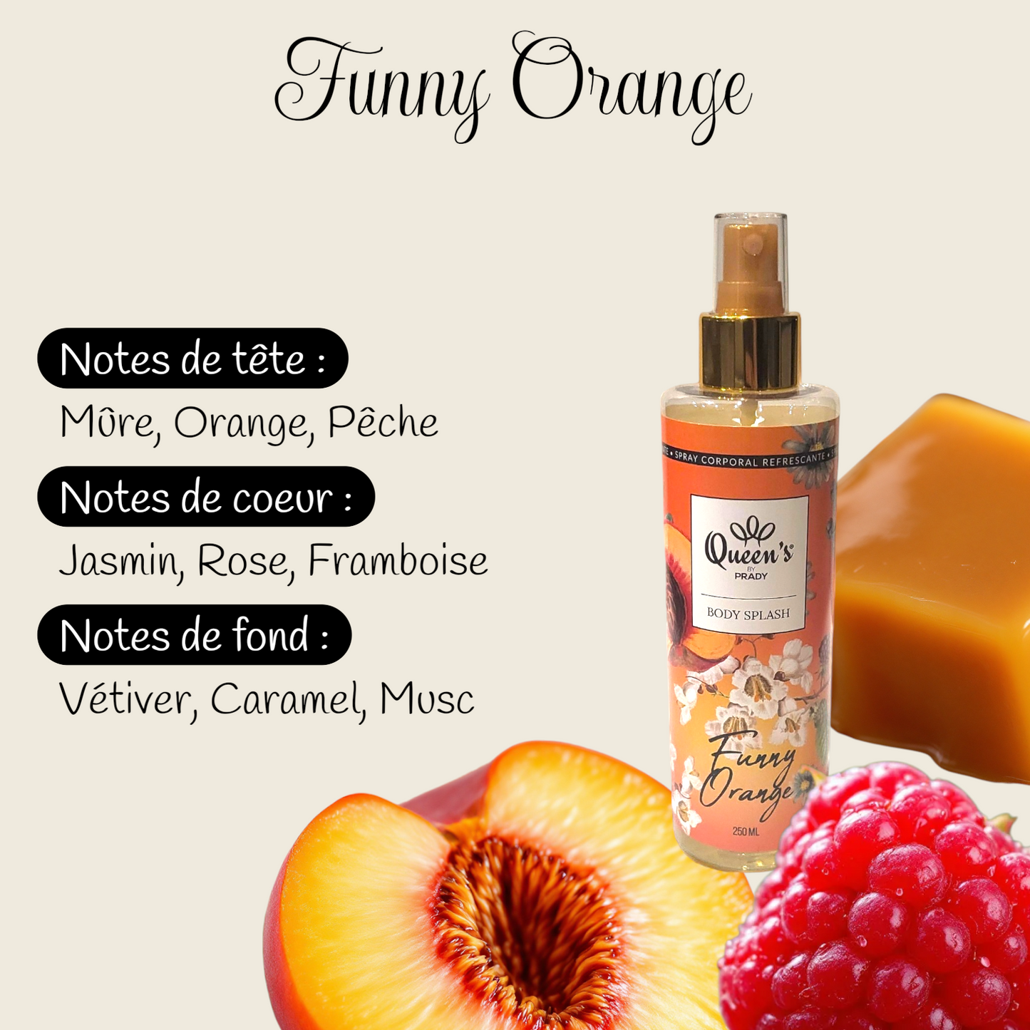 250 ml "Funny Orange" scented body mist