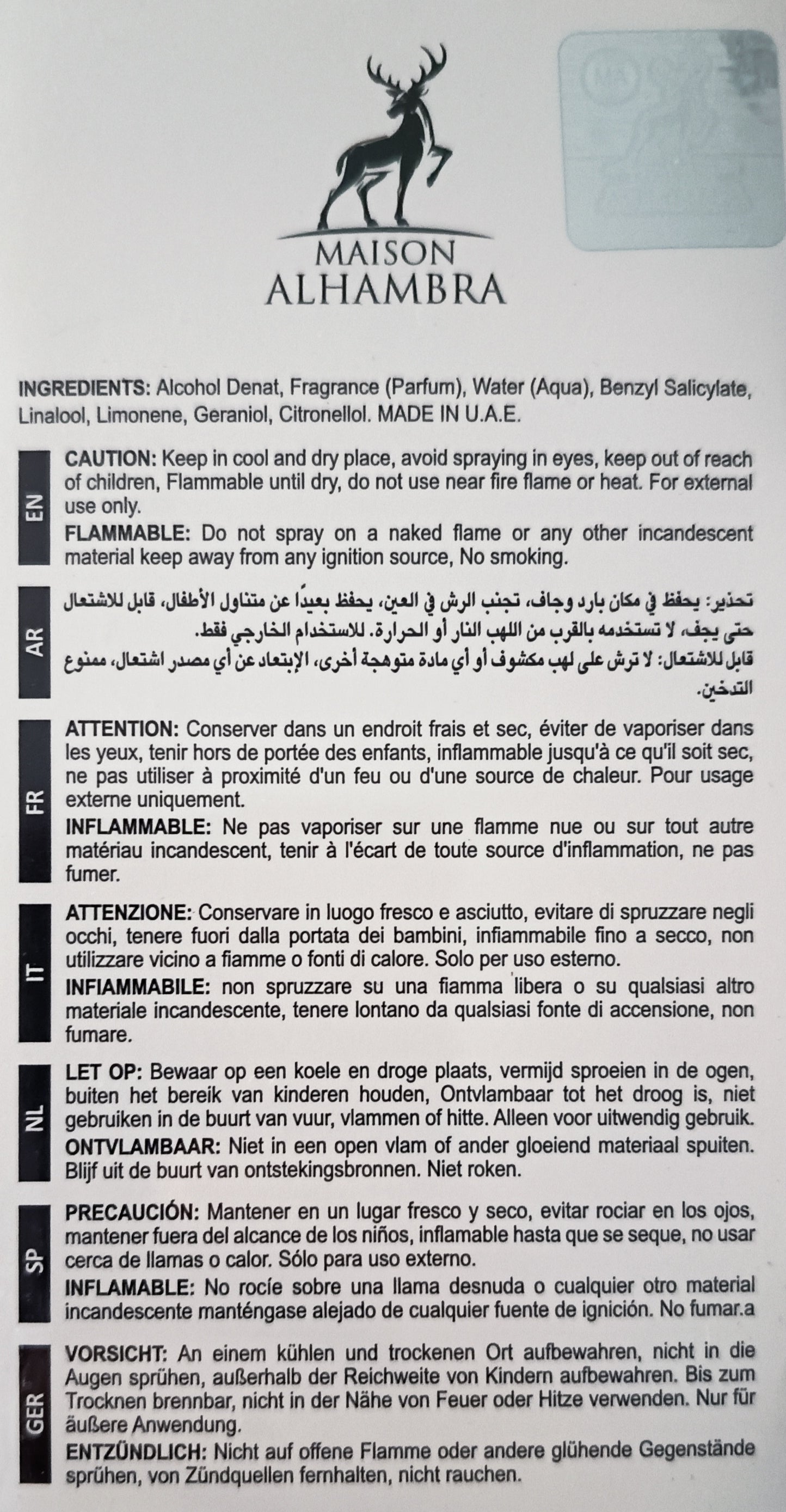 Unisex Perfume "Jean Lowe Noir" 100 ml inspired by "Ombre Nomade"