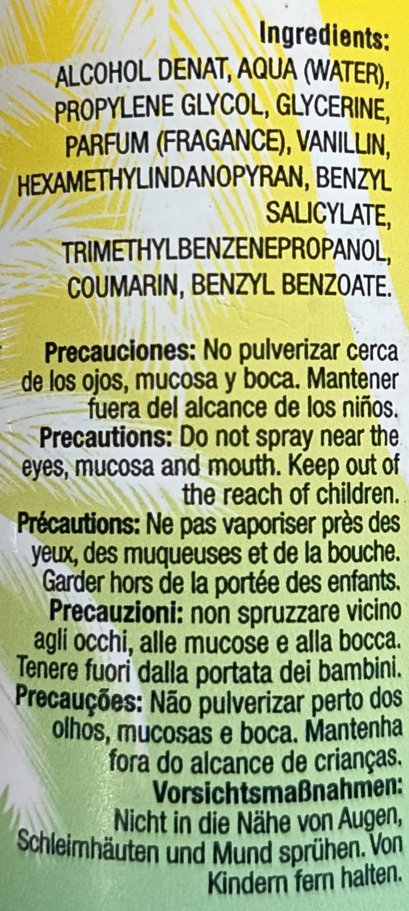250 ml "Coconut Passion" scented body mist