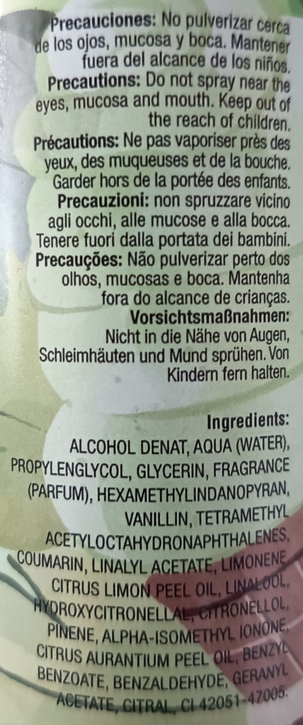 Bruma corporal perfumada "Pistacchio Lovers" de 250 ml inspirada en el "Pistacho".