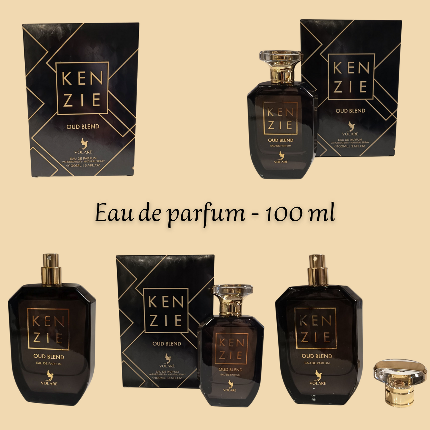 Parfum Homme "Kenzie Oud Blend" 100 ml inspiré "Oudgasm Vanilla Oud 36"