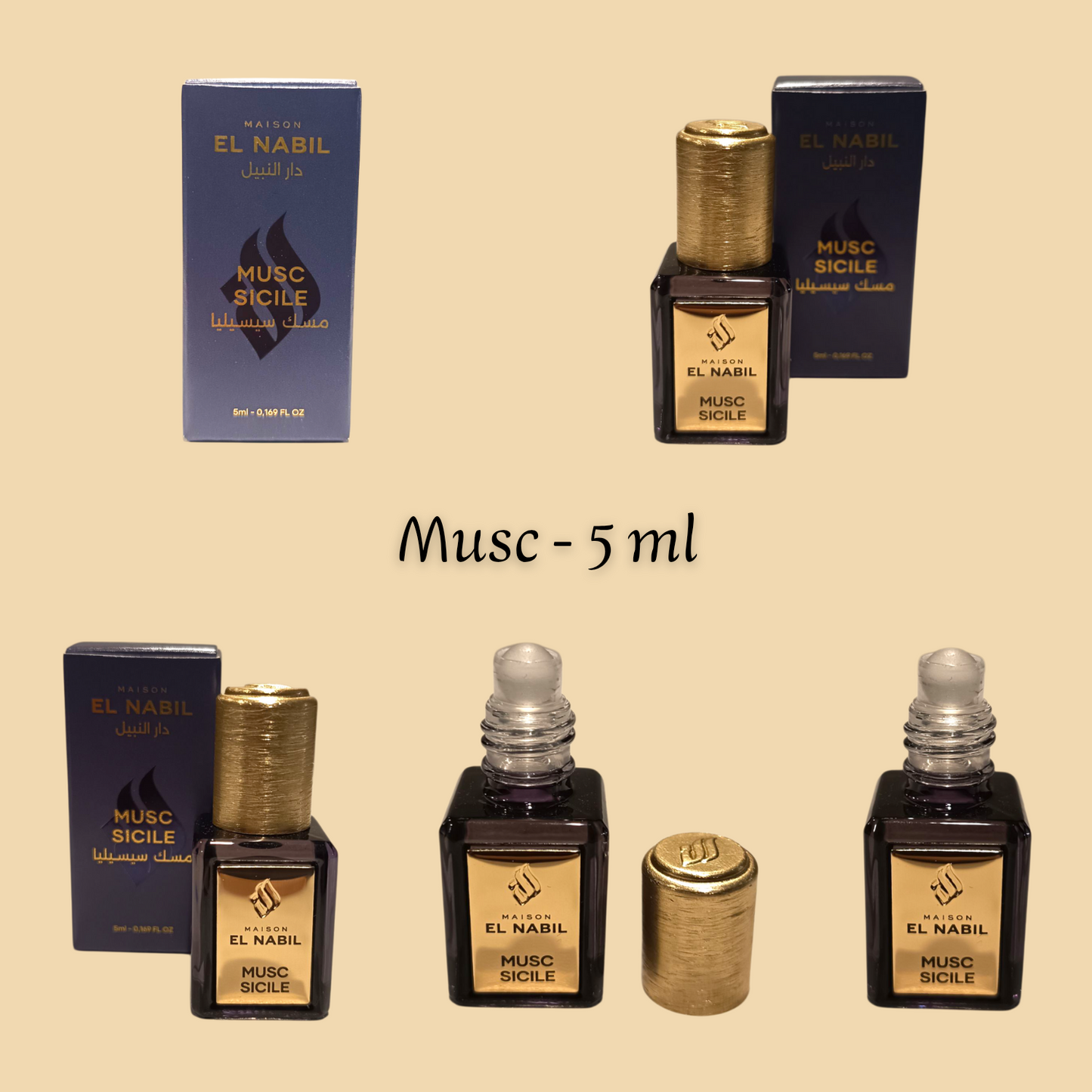Musc Sicile 5 ml - Huile concentrée de parfum - Mixte