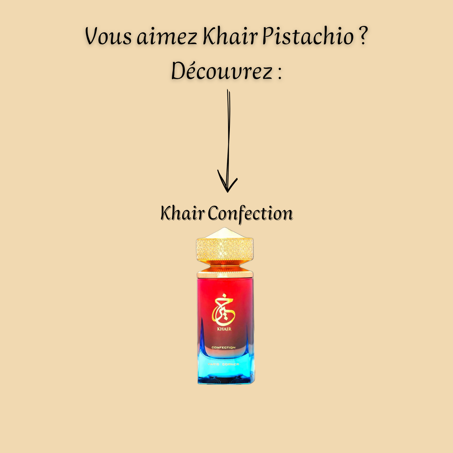 Khair Pistachio 100 ml inspiré "Yum Pistachio Gelato 33" - Eau de parfum - Mixte