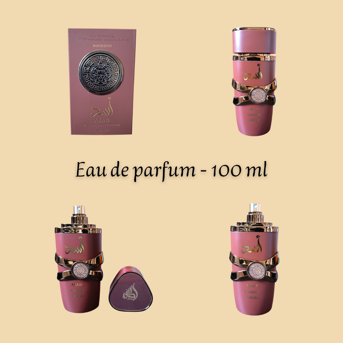 Asad Bourbon 100 ml inspiré "The Most Wanted Parfum" - Eau de parfum - Homme