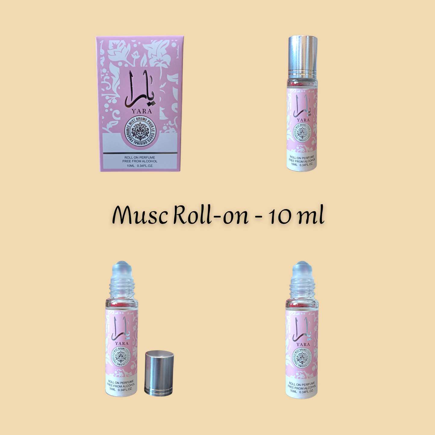 Yara 10 ml - Roll-on Parfum sans alcool - Femme