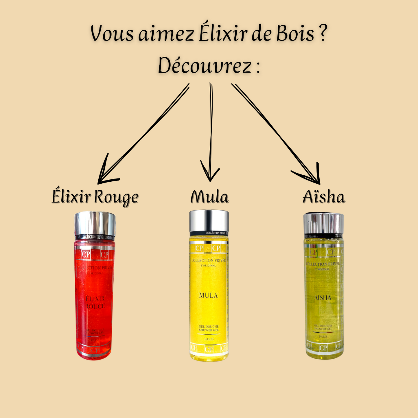 Élixir de Bois Collection Privée L'original 250 ml inspiré "Bois d'Argent" - Gel douche - Mixte