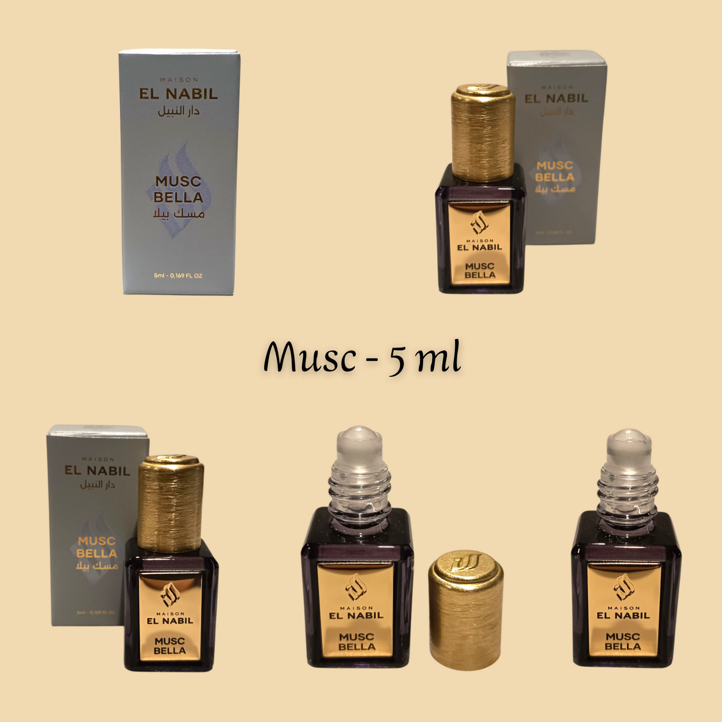 Musc Bella 5 ml - Huile concentrée de parfum - Femme