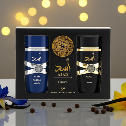 Coffret Asad Zanzibar + Asad inspiré "Sauvage Elixir" 100 ml - Eau de parfum - Homme