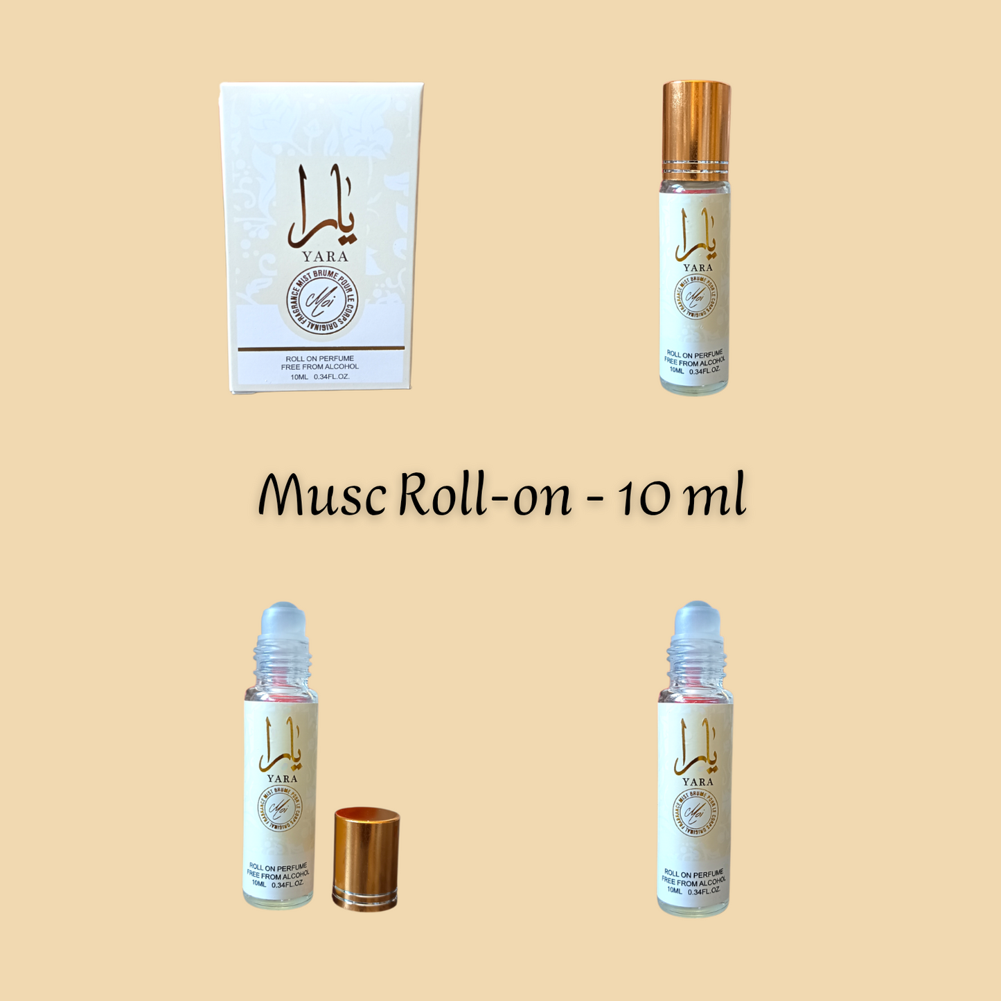 Yara Moi 10 ml - Roll-on Parfum sans alcool - Femme