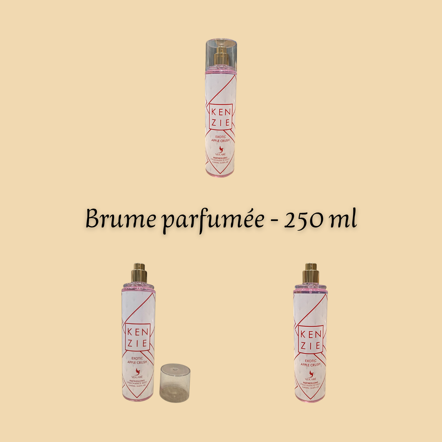 Kenzie Exotic Apple Crush 250 ml inspiré "Eden Juicy Apple" - Brume corporelle parfumée - Mixte