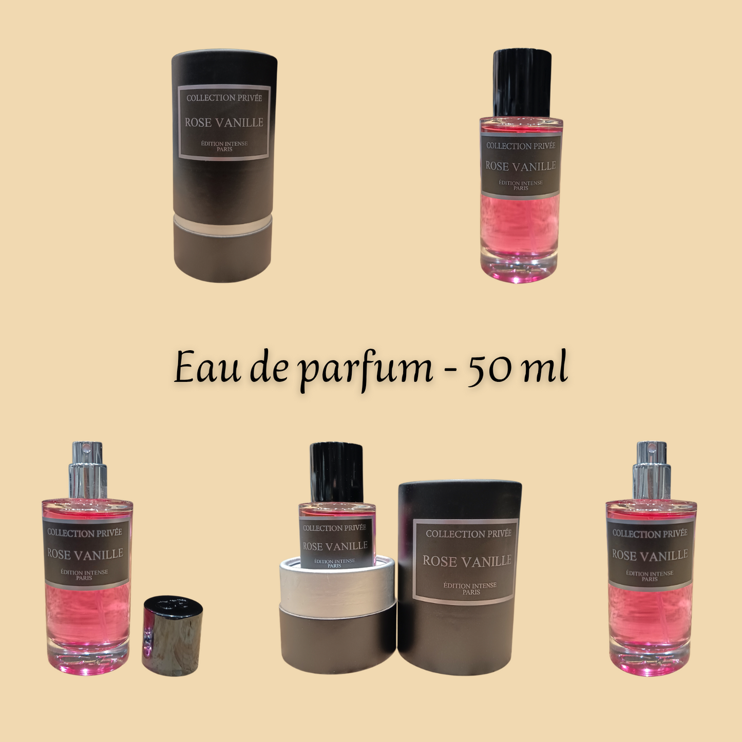 Rose Vanille Edition Intense 50 ml inspiré "Rose Vanille" - Eau de parfum - Mixte