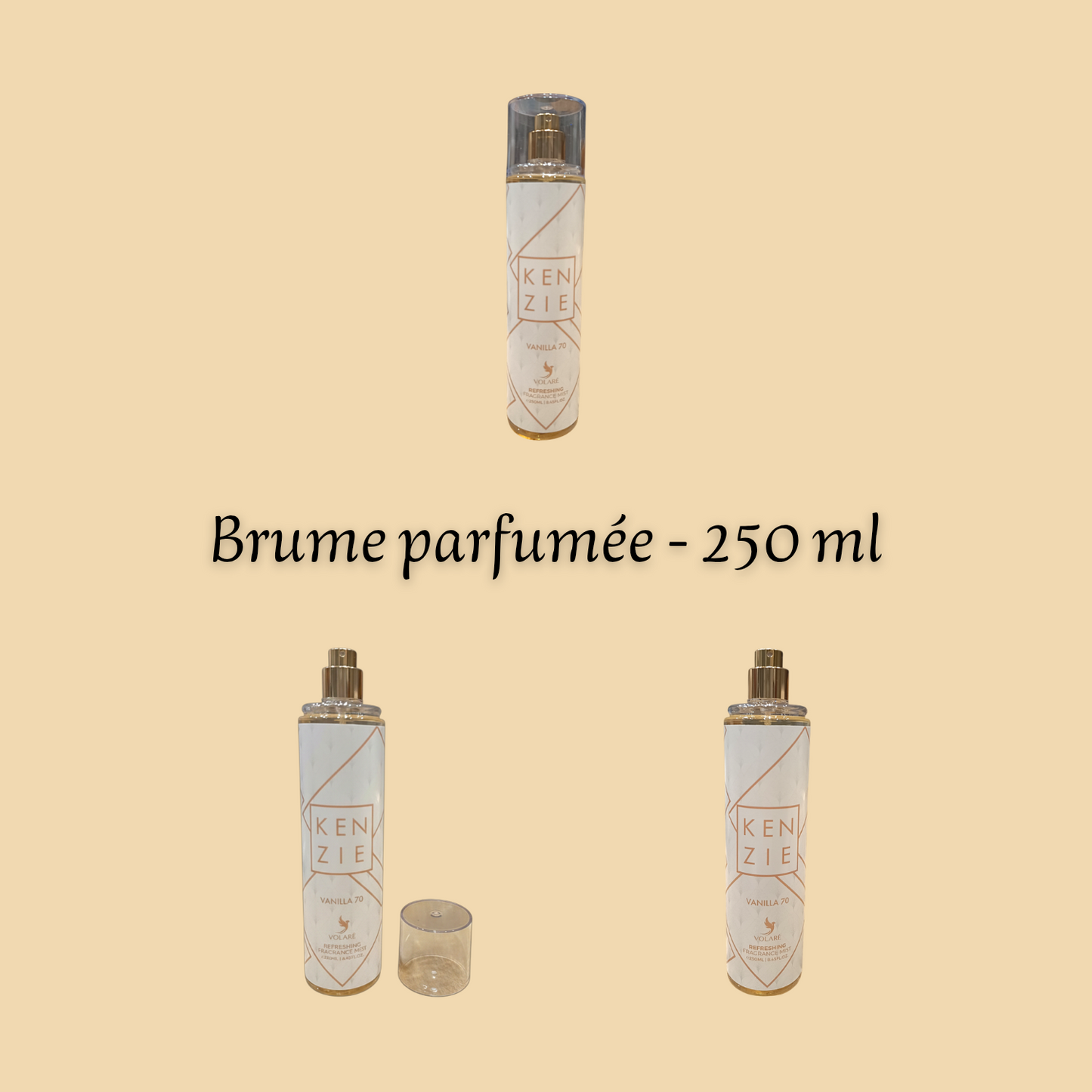 Kenzie Vanilla 70 250 ml inspiré "Vanilla 28" - Brume corporelle parfumée - Mixte