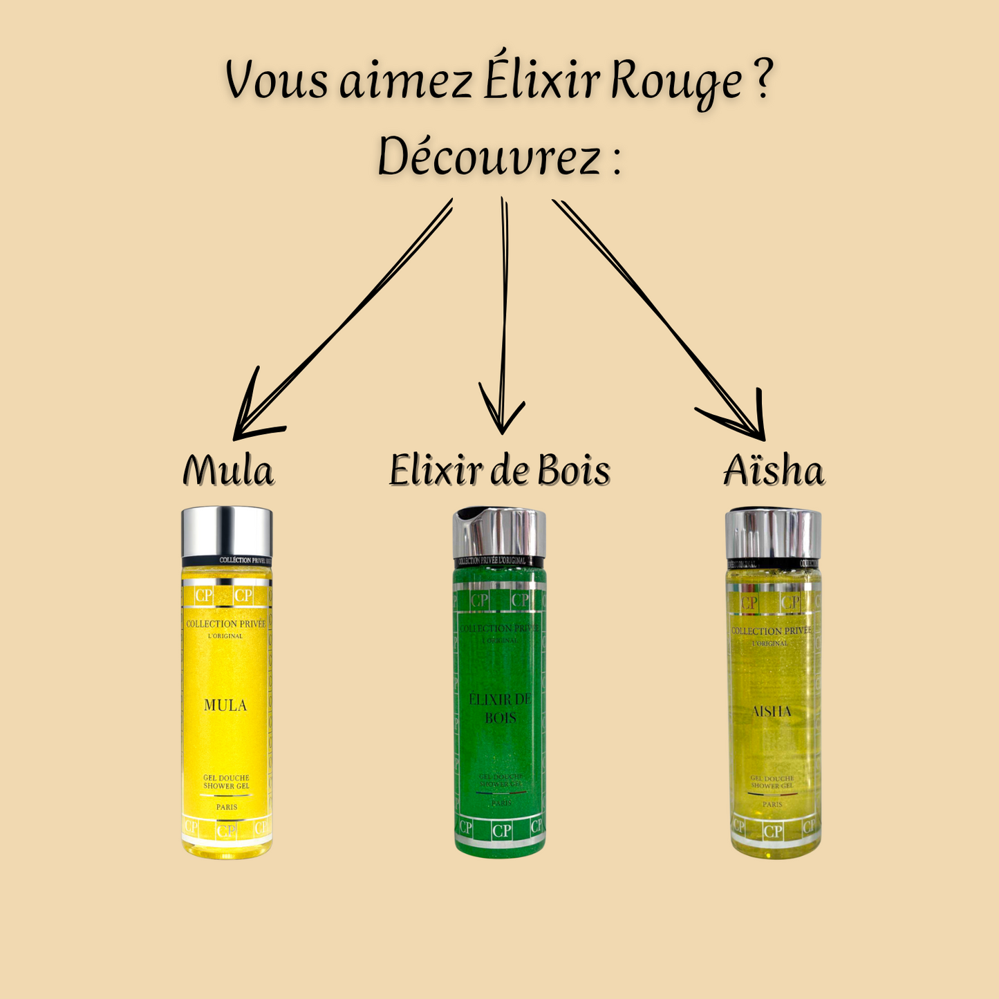 Élixir Rouge Collection Privée L'original 250 ml inspiré "Baccarat Rouge 540" - Gel douche - Mixte