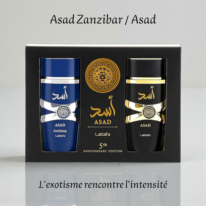 Coffret Asad Zanzibar + Asad inspiré "Sauvage Elixir" 100 ml - Eau de parfum - Homme