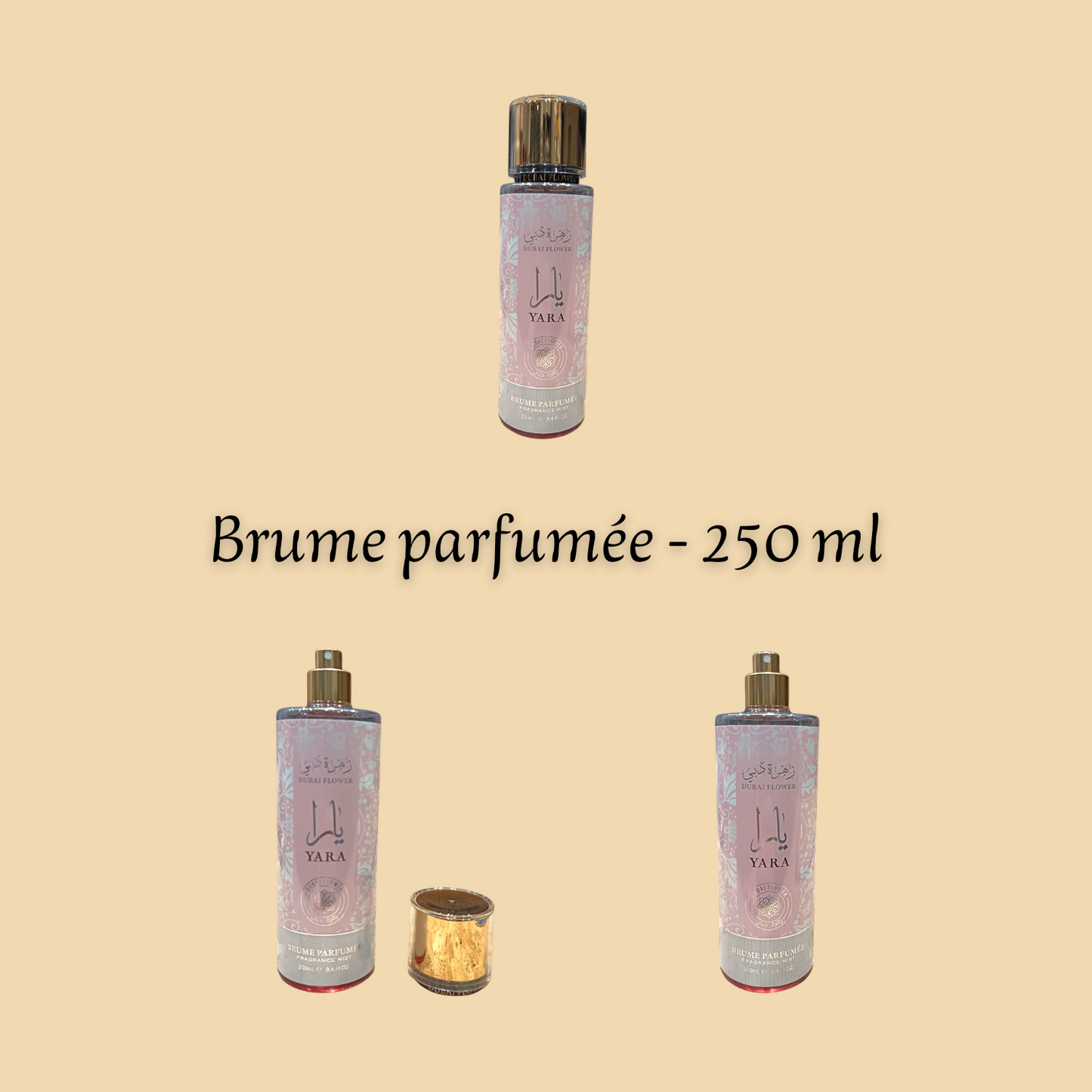 Yara 250 ml - Brume corporelle parfumée - Femme