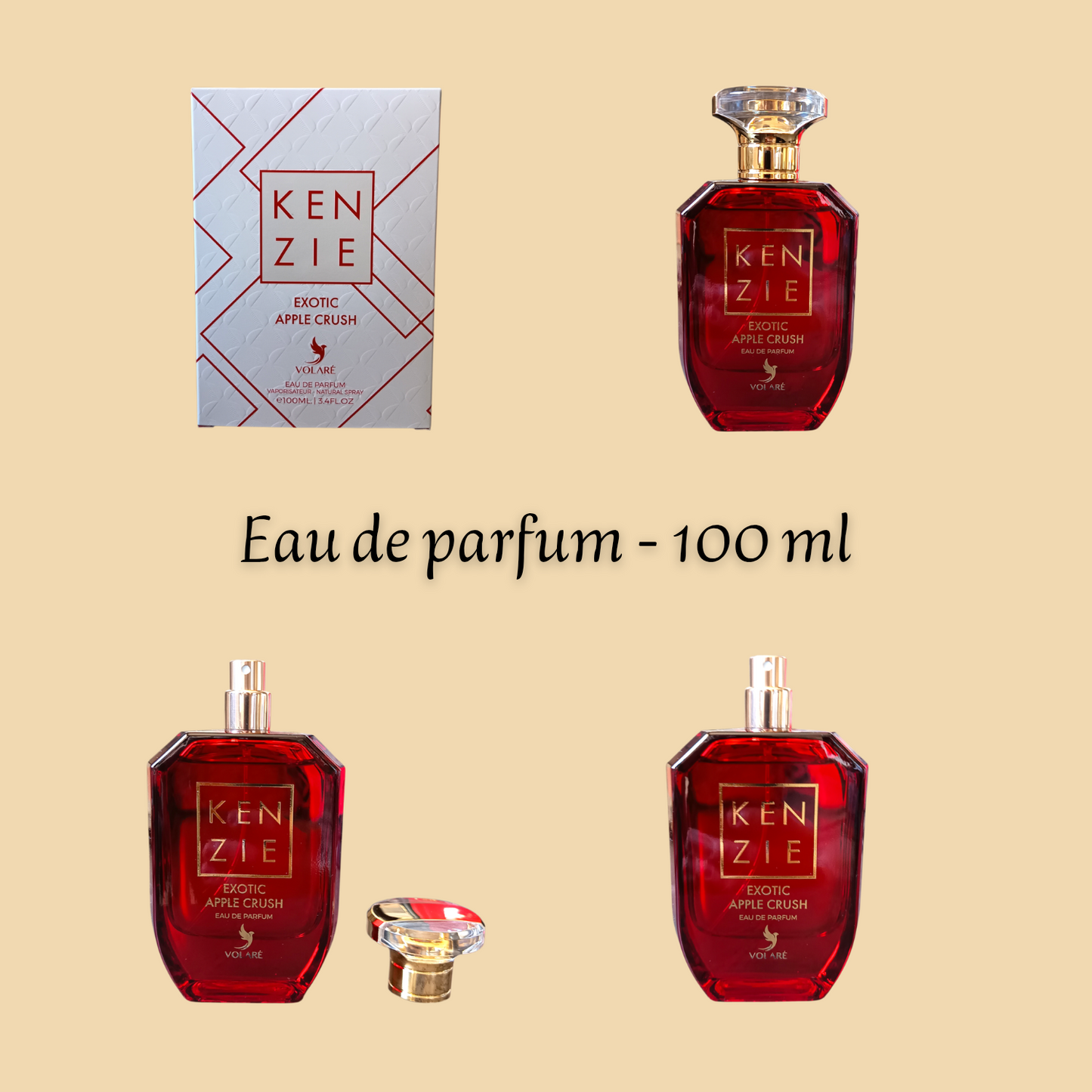 Kenzie Exotic Apple Crush 100 ml inspiré "Eden Juicy Apple" - Eau de parfum - Mixte