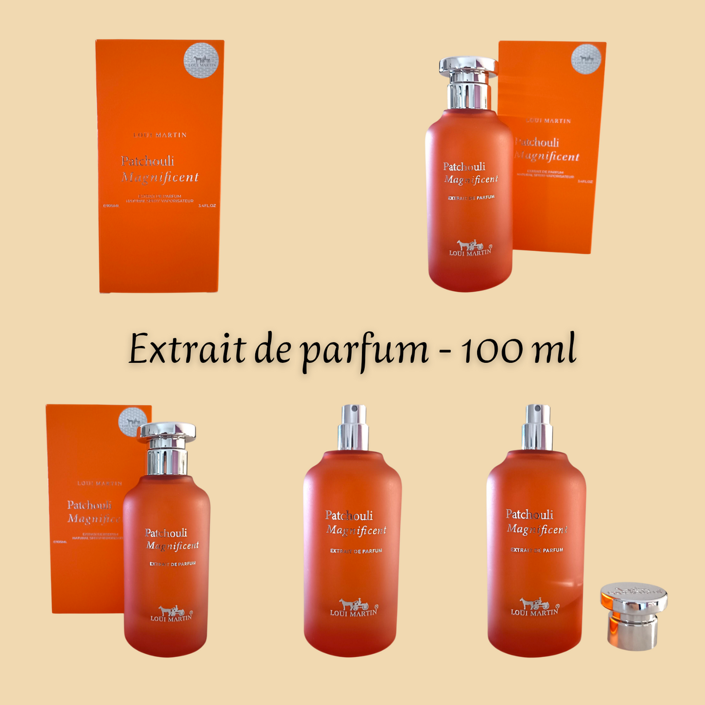 Patchouli Magnificent" 100 ml inspiré "Patchouli Magnetik" - Extrait de parfum - Mixte