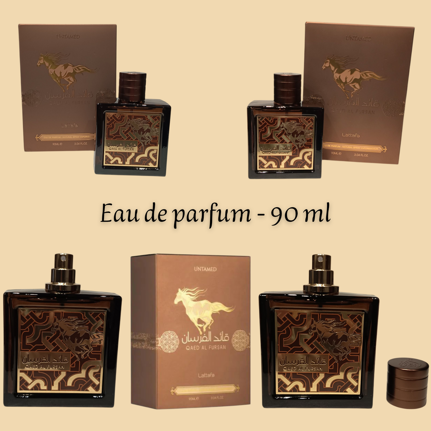 Qaed Al Fursan Untamed 90 ml - Eau de parfum - Mixte