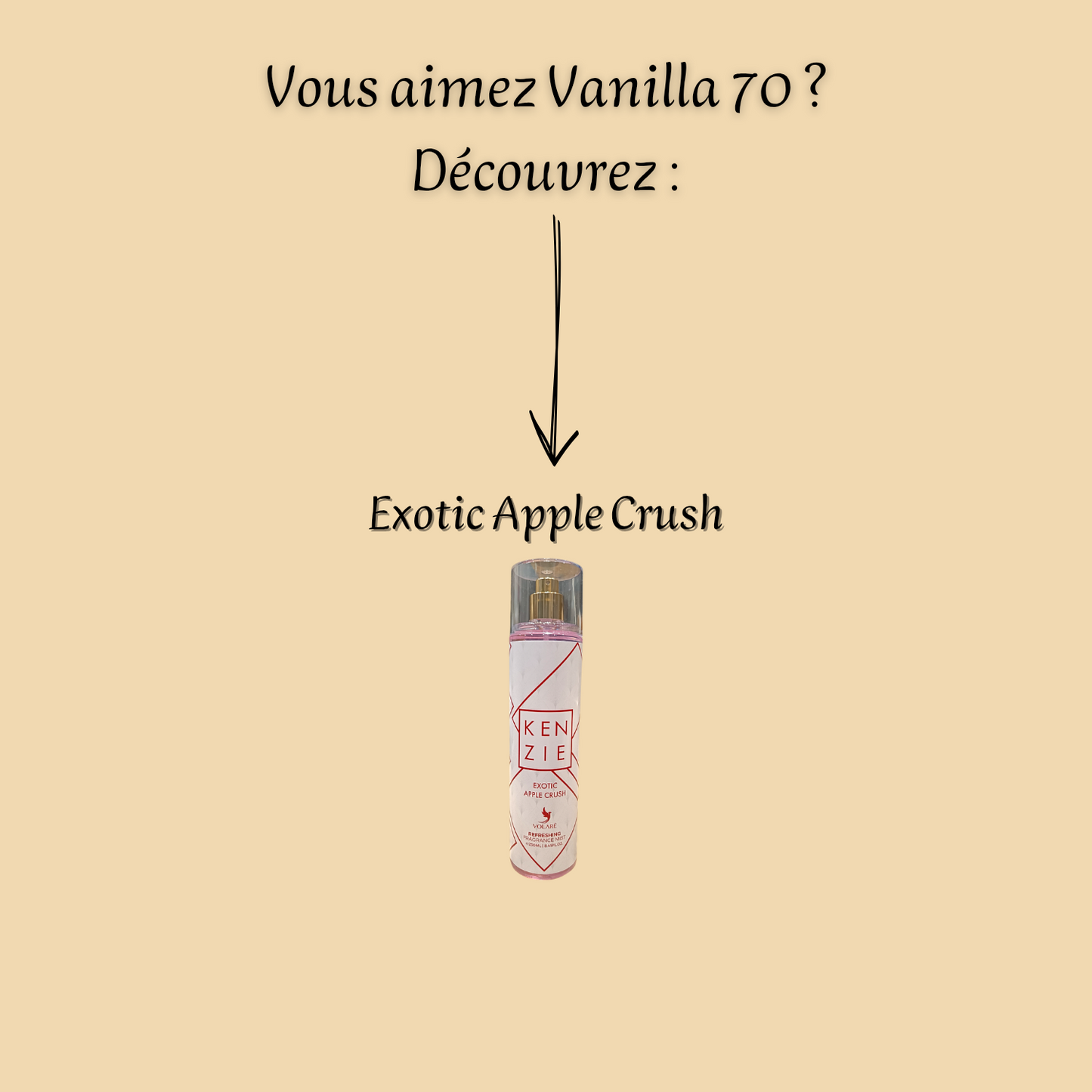 Kenzie Vanilla 70 250 ml inspiré "Vanilla 28" - Brume corporelle parfumée - Mixte