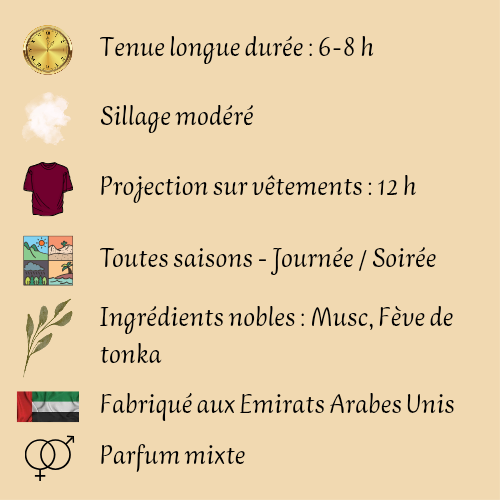 Musc Halima 65 ml - Eau de parfum - Mixte