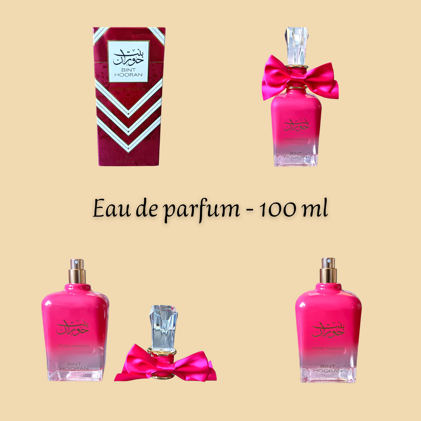 Bint Hooran Rose Passion 100 ml - Eau de parfum - Femme