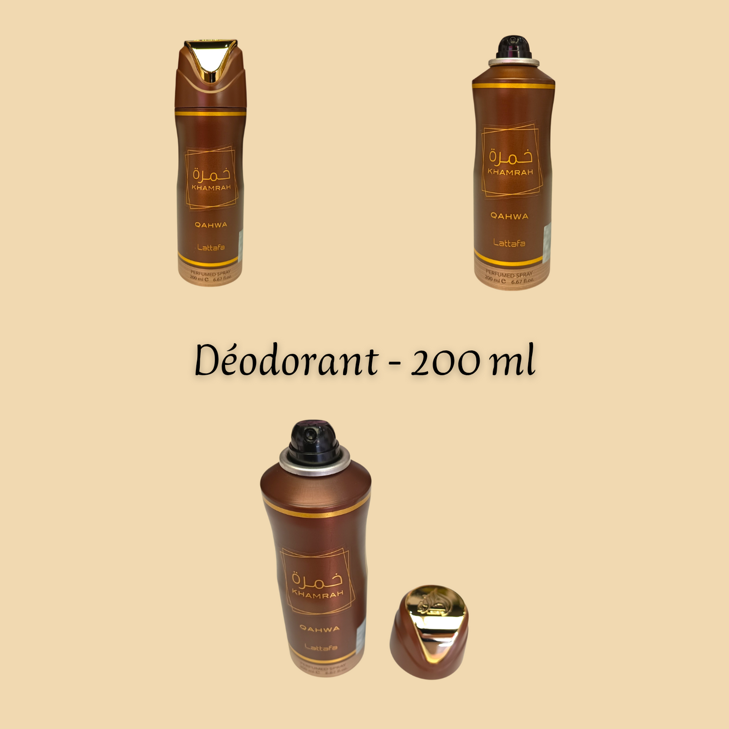 Khamrah Qahwa 200 ml - Déodorant - Mixte